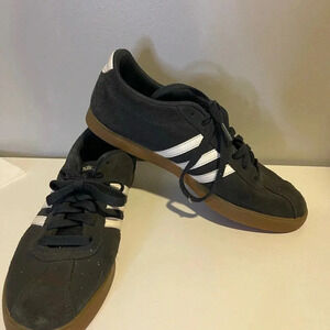 Adidas Men's Black and White Sneakers